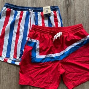 BUNDLED ** Chubbies “The Rocket Pops” Trunks & Red trunks
